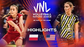 🇵🇱 POL vs 🇺🇸 USA  Highlights Final 34  Womens VNL 2023 [upl. by Rafaelita]