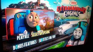 Thomas and friends extraordinary engines DVD menu walkthrough [upl. by Grane]