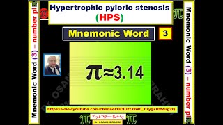 Mnemonic word 3 number Pi for diagnosis of Hypertrophic Pyloric Stenosis [upl. by Nylaj]