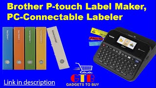 Brother Ptouch Label Maker PCConnectable Labeler [upl. by Komarek]