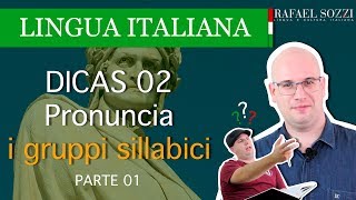 LA PRONUNCIA DELL ITALIANO  LE SILLABE  As sílabas em italiano  Lingua italiana 4 PARTE 1 [upl. by Milstone]