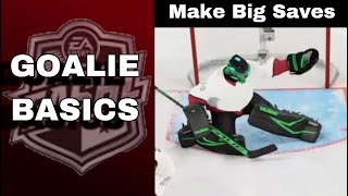 Beginners Guide for EASHL Goaltenders  Goalie Basics [upl. by Joseph]