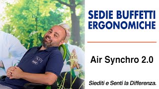 Sedia Ergonomica Buffetti da ufficio scopriamo insieme Air Synchro 20 [upl. by Anoirb]