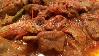 Mięso kozlina w pikantnym sosie pomidorowym  Mutton Karahi [upl. by Jasisa]