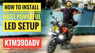 KTM 390 Adventure With Most Powerful Maddog Alpha LED  Installation  Insideout India [upl. by Barrington]