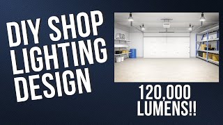 How to Design a LED Garage  Shop Lighting Layout  Part 1 Lumen Design [upl. by Tadashi]