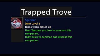 How To Loot The Trapped Trove Treasure And Get The Spinner Pet AzjKahet [upl. by Heins]