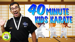 40 Minute Kids Karate Lesson  Dojos Missing White Belt  Dojo Go Week 32 [upl. by Atirehc]