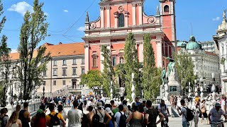 Slovenia Ljubljana walk tour Summer 2022 [upl. by Dugan]