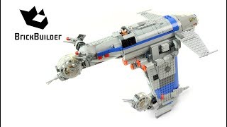 LEGO STAR WARS 75188 Resistance Bomber Speed Build for Collecrors Collection The Last Jedi 318 [upl. by Kroo]