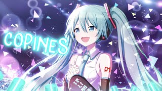 Nightcore  Copines Lyrics AYA NAKAMURA [upl. by Llednor]