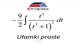 Rozkład na ułamki proste w całce nieoznaczonej wymiernej [upl. by Enal]