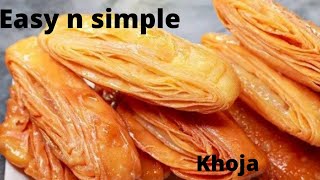 khoja easy n quick recipe  tasty recipe😋😋  Bengali [upl. by Reckford]