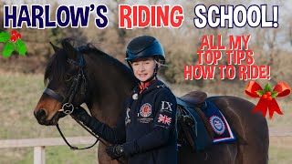 HARLOWS RIDING SCHOOL TOP TIPS HOW TO HORSE RIDE [upl. by Ynnohj]