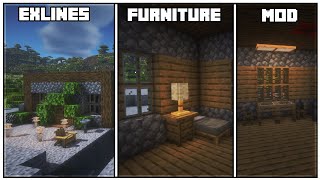 Minecraft 1201 Exlines Furniture Mod Showcase [upl. by Enined612]