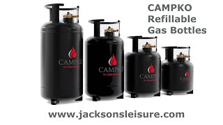 Campko Refillable LPG Gas Bottles Caravan Motorhome Campervan and Marine [upl. by Natfa]