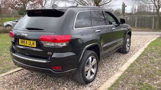 201464 Slate Black Jeep Grand Cherokee 30 CRDi Overland Pn Roof Xenons Full History Tow Pack [upl. by Kerrin]