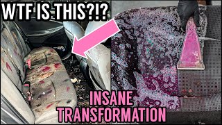 Deep Cleaning The NASTIEST REPO Car Ever  Insanely Satisfying Car Detailing Transformation How To [upl. by Alraep]