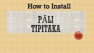 How to install Tipitaka apps on Windows [upl. by Woodring770]