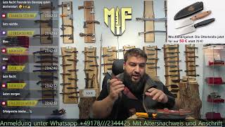 Messerfieber Live Auktionen 7 vs Wild Bushcraft Messer und mehr [upl. by Nodla]