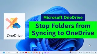 Stop Folders amp Files from Syncing to One Drive Turn OFF Folder Backup in OneDrive Windows 1011 [upl. by Dyal]