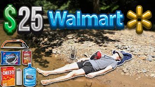 25 Walmart Survival Challenge 24 Hour [upl. by Mccallion]