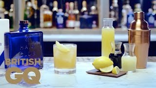 How to Make a Pinapple Whisky Sour  In the Mix Haig Club Cocktails  British GQ [upl. by Ahsiema684]