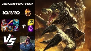 TOP Renekton vs Yasuo  EU Challenger Patch 1421 [upl. by Suiramaj806]