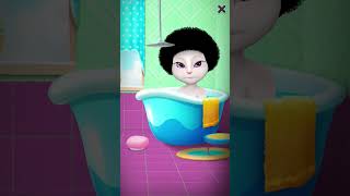 Travel With Me👊👊👊 City Adventures in My Talking Angela🧼🧼🛁🛁 [upl. by Ecnerewal]