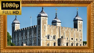 Wonderful Painting of the Tower of London  Full HD Artwork  Art Corner Screens [upl. by Paulita]