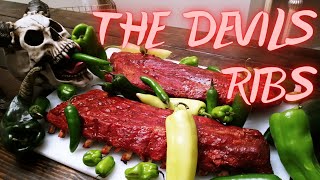 The Devils Ribs  Spicy BBQ Pork Ribs  Pit Boss Pellet Grill Smoker  Spicy Food Lovers TRY THIS [upl. by Grania]