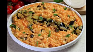 Risotto con melanzane e provola affumicata da lecccarsi i baffi [upl. by Niro]