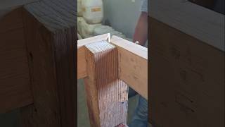 Heavy Timber Post and Beam Joinery Tips howto tutorial woodworking diy shorts carpentry [upl. by Seilenna293]