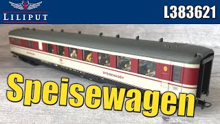 Liliput L383621 DB Speisewagen Dining Car Coach Deutsche Bahn  Secondhand Model Railway Review [upl. by Nayd536]