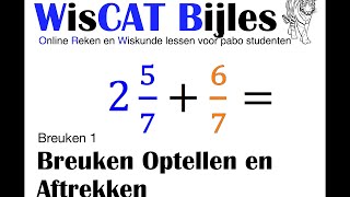 Breuken Optellen en Aftrekken  WisCAT Werkboek Breuken1 [upl. by Kerianne426]