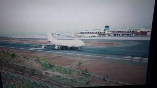 Boeing 747200 Jumbo Jet Aeroporto Madeira aterragem landing at Madeira airport [upl. by Jesus]