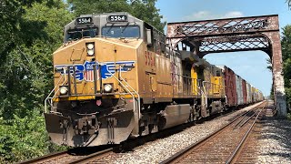 Railfanning the Union Pacific Kansas Sub from Kansas City to Topeka KS July 2024 [upl. by Eelegna]