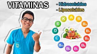 Vitaminas Liposolubles e Hidrosolubles– Fácil [upl. by Melliw]