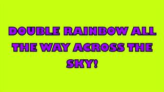 Double Rainbow Song wLyrics [upl. by Pallas142]