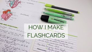 HOW I MAKE FLASHCARDS [upl. by Pfeffer694]