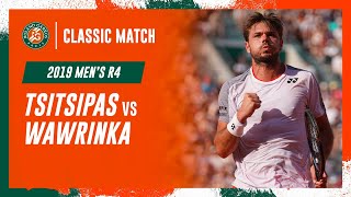 Wawrinka vs Tsitsipas 2019 Mens round 4  RolandGarros Classic Match [upl. by Ellevehc]