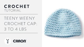 Crochet A Preemie Hat 3  4 lbs [upl. by Ednew]