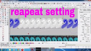 wilcom software reapeat setting and panching [upl. by Akalam]