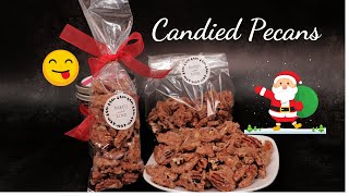 Easy Cinnamon and Sugar Candied Pecans  Nueces Dulces con canela y azucar [upl. by Bolanger953]