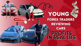 YOUNG FOREX TRADERS REVIEWING THEIR CARSPROFITS IN REAL LIFESIRNASDAQ KARABOCS amp MINISTERGER30 [upl. by Nered]