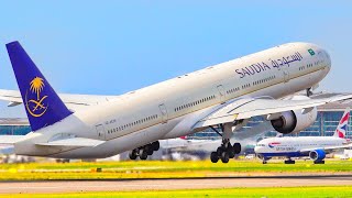 ✈️ 32 CLOSE UP PLANE TAKEOFFS amp LANDINGS  LHR  LONDON HEATHROW Airport Plane Spotting 4K [upl. by Jamie]