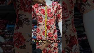 💫Elite Quality Nighties💫Feeding Nighties ₹230pure cotton MOQ30 📲7200438133 nighties inskirts [upl. by Fairleigh]