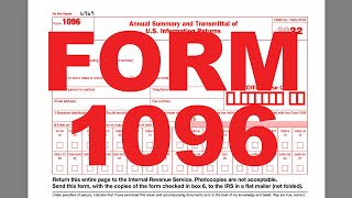 How to Fill Out a 1096 Form  StepbyStep Tutorial [upl. by Liagaba]