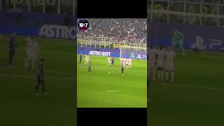 Hakan Calhanoglu Direct Free Kick vs Crvena Zvezda 🥵 ucl football [upl. by Tabitha]