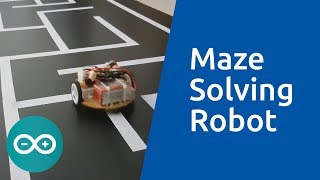 Maze Solving Robot  Line Following Robot Arduino [upl. by Nayrda]